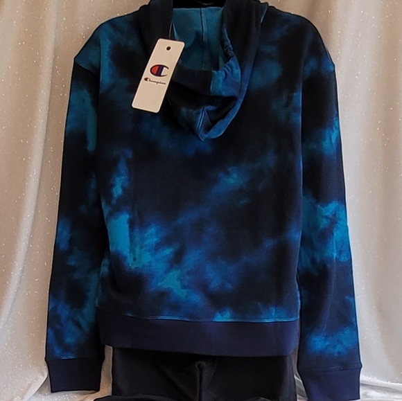 NEW Champion Hoodie Tie Dye M - Picture 3 of 6